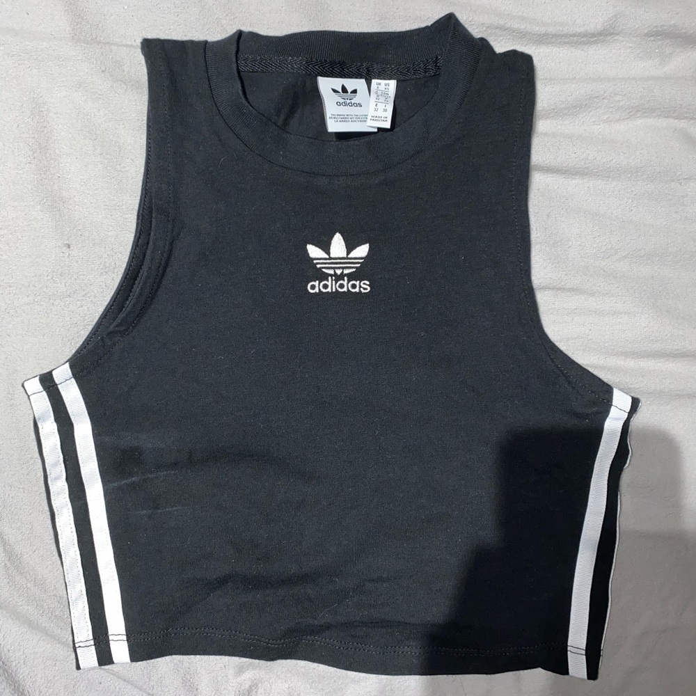 Adidas cropped tank top